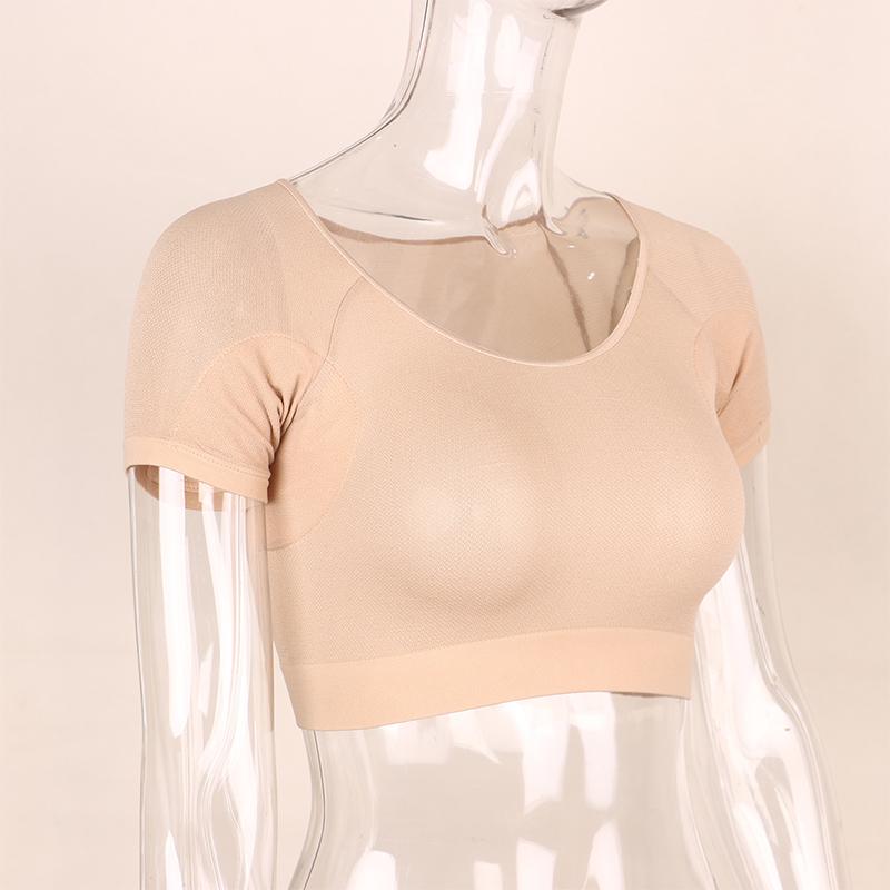 T-Shirt Shape Sweat Pads Washable Armpit Sweat Pads Reusable Underarm Perfume Absorbent Guards Shield Deodorant For Women Girls