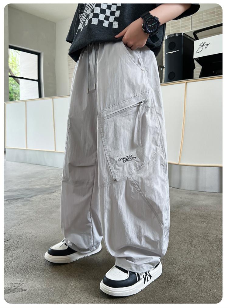 Boys' Mosquito proof Pants Summer Thin 2026 New Mid sized Children's Summer Clothes Boys' Breathable Children's Quick drying Work Pants