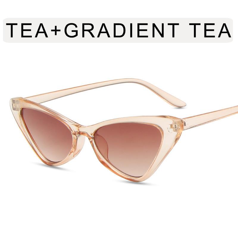 Okulary przeciwsłoneczne Cat Eye damskie modne okulary przeciwsłoneczne Vintage Gradient damskie UV400 Outdoor damskie okulary przeciwsłoneczne Oculos De Sol