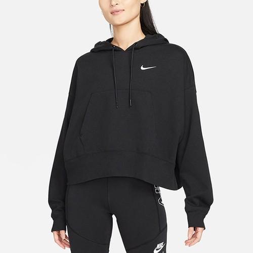 Nike Hanorac Cropped de Primăvară cu Glugă și Logo Imprimat pentru Femei