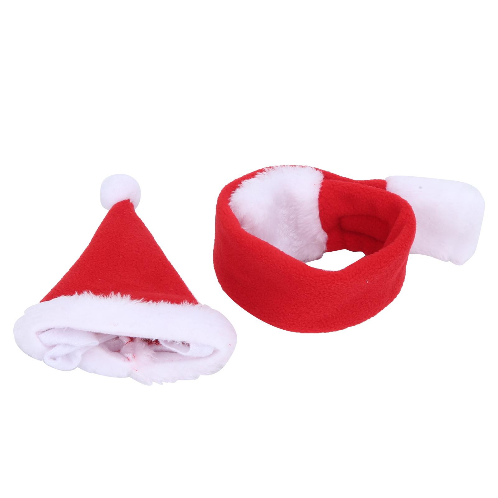 

Pet Christmas Costume Soft Funny Adjustable Pet Christmas Hat Outfit for Cats and Puppy