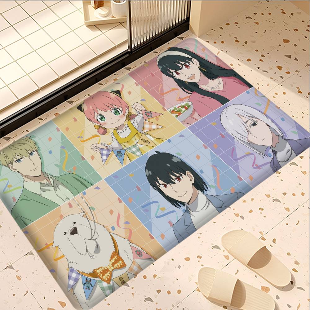 Anime Spy X Family Long Rugs Cheaper Anti-slip Modern Living Room Balcony Printed Bedside Area Rugs