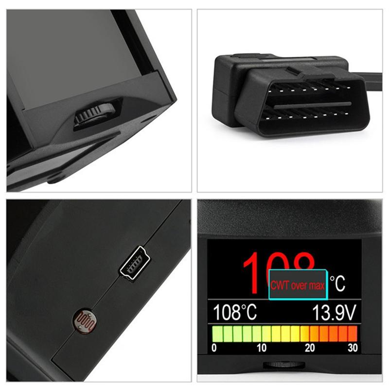 SXR-Car Digital Speedometer Car Display Trument A202 OBD2 OBD2 Head-Up Display Trip Display Speed