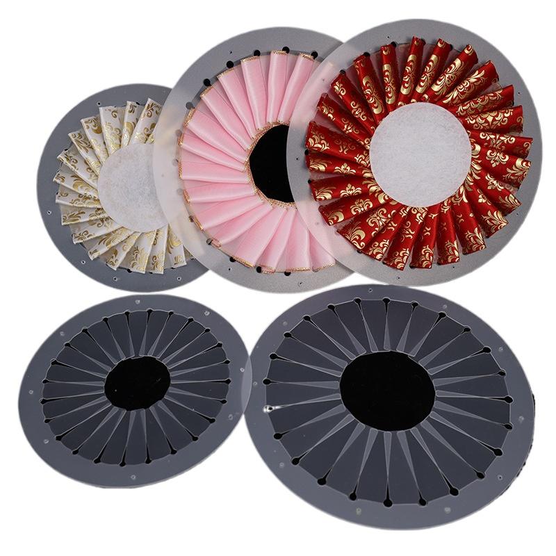 1PC Plissador de Plástico Decoração de Produtos Broche DIY Suprimentos DIY Porta Crachá Plissador Ferramenta de Plissado Feita à Mão Nijigen 9/12/15cm