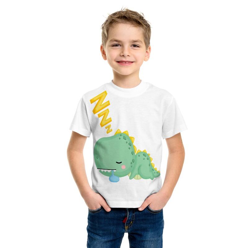 2026Summer Children's Clothing T-Shirt for Boy Animal Printing Funny Dinosaur Short Sleeve Girls Tops Tees Cartoon Kids Clothes