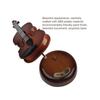 Violin music box, vintage rotatable base music box, classic realistic instrument, handmade model, birthday gift