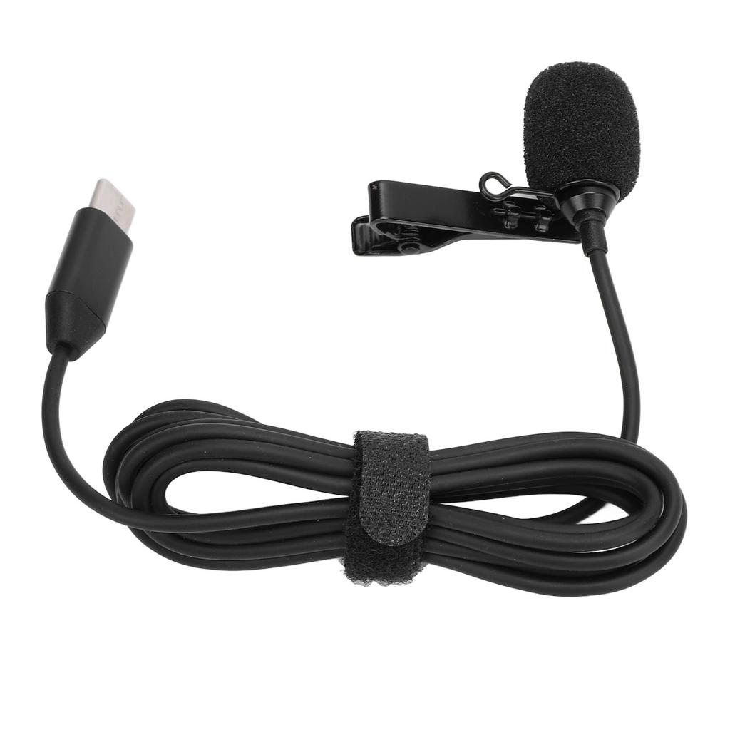 Lavalier Microphone for Ace Pro Omnidirectional Type C Clip On Lapel Mic for Action Camera Accessories