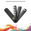 3 In 1 Folding Combs Plastic Wide Tooth Oil Head Comb Beard Combing Multifuncional Barber Hair Clipper Comb Styling Tools