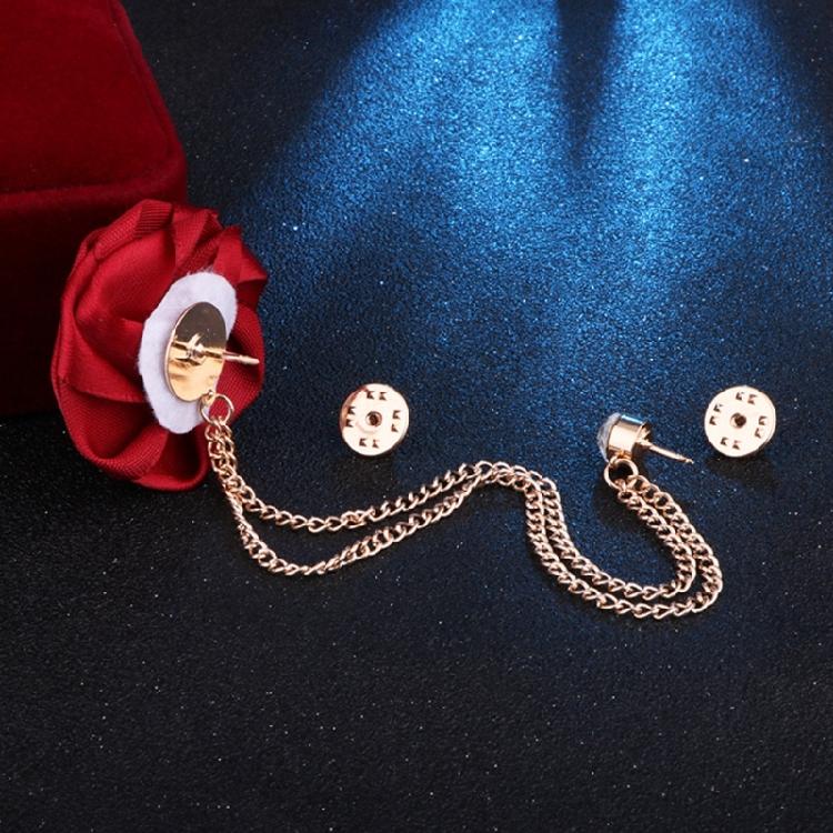 Rose Lapel Pin Brooch Buttonhole Groomsmen Corsage and Buttons 12 Color