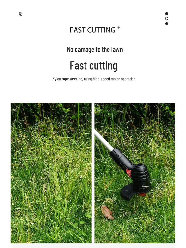 Rechargeable Handheld Electric Lawn Mower & Garden Trimmer