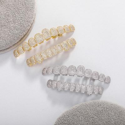 Top & Bottom Set Teeth Grillz Set Removable Design Dental Grills Tooth Caps  for Women Men