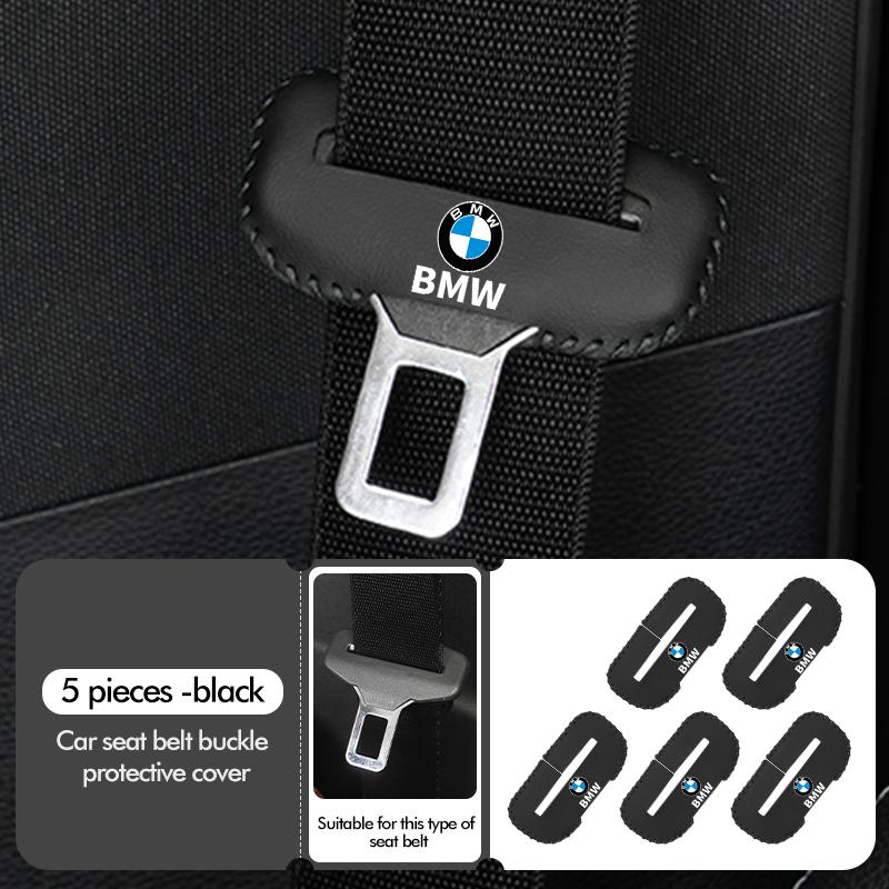 1/2/5pcs Auto Leather Belt Buckle Protector Durable Guard Cover For BMW E93 F10 F20 F30 F40 F15 F25 F26 F31 F49 F86 M3 M5 X3 E90