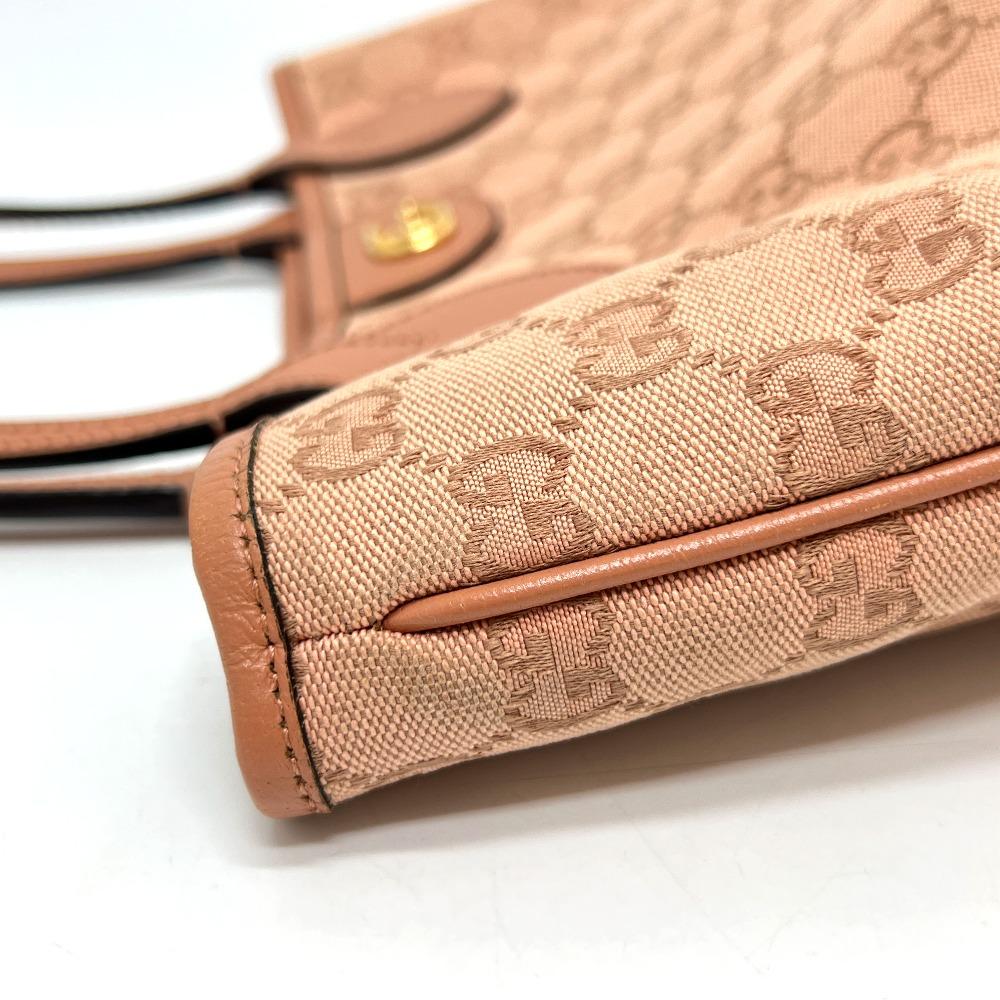 Gucci 742102 GGCanvas Ophidia GG Small Hand Bag Tote Bag GGCanvas Pink