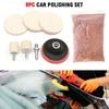 Auto Car Glass Polishing Kit Window Windscreen Windshield Scratch Remover Repair Tool Waxing Polish Pad With Polishing Powder