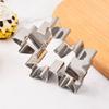 Elegant Festival Holiday Baking Essential Stainless Steel Snowflake Cookie Molds For Pastries And Chocolates