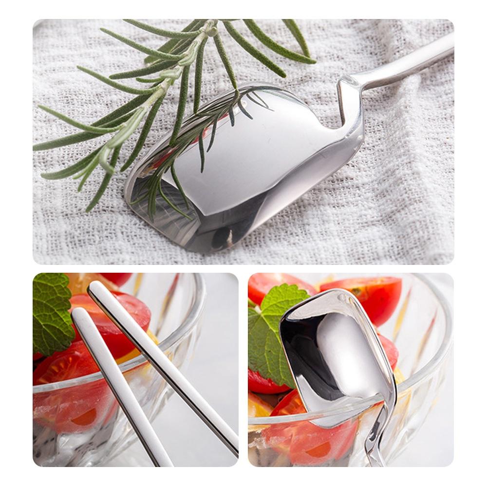Creative Long Handle Wall Hanging Spoon Stainless Steel Dessert Mixing Ice Cream Tea Coffee Spoon St ARI
