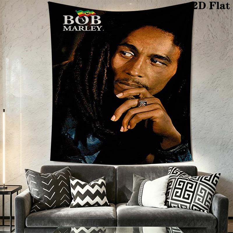 Bob Marley Legend Style Tapestry Wallmounted Background Cloth Christmas Gift Background Wall Hanging Cloth Atmospheric Background Cloth