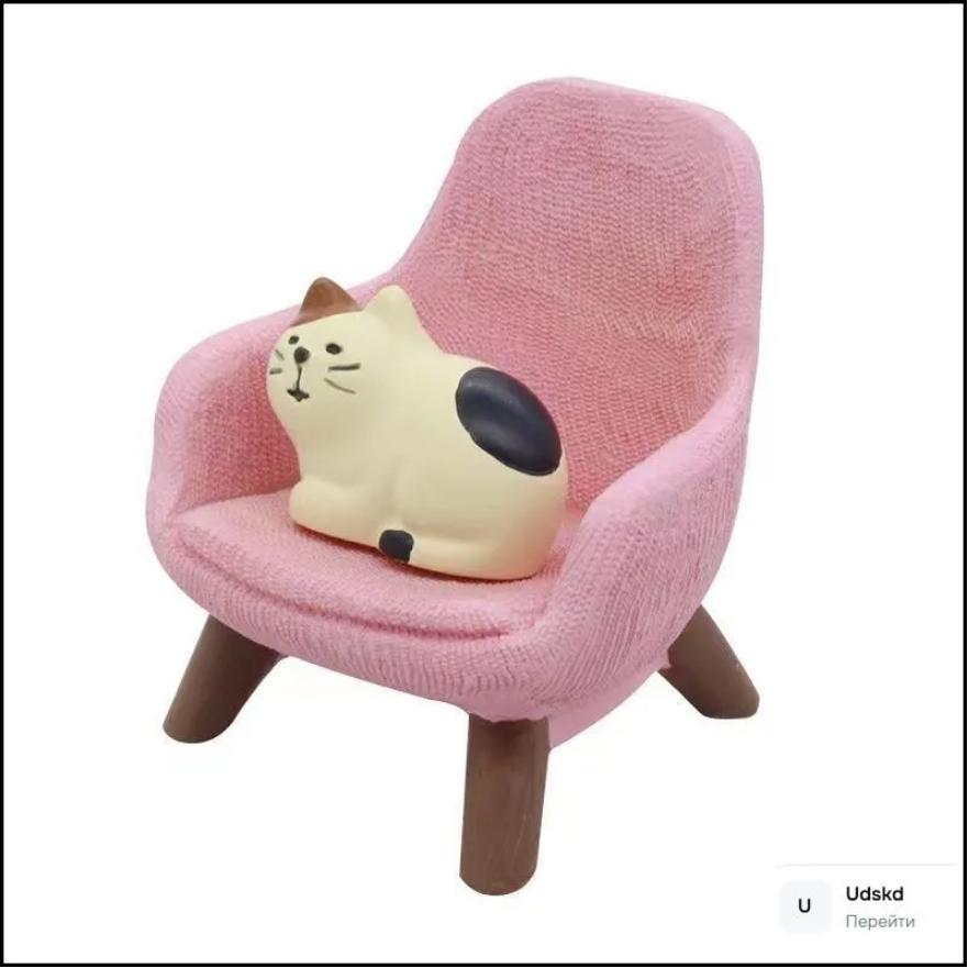 

Стул Ремесло из смолы Украшение One Size розовый