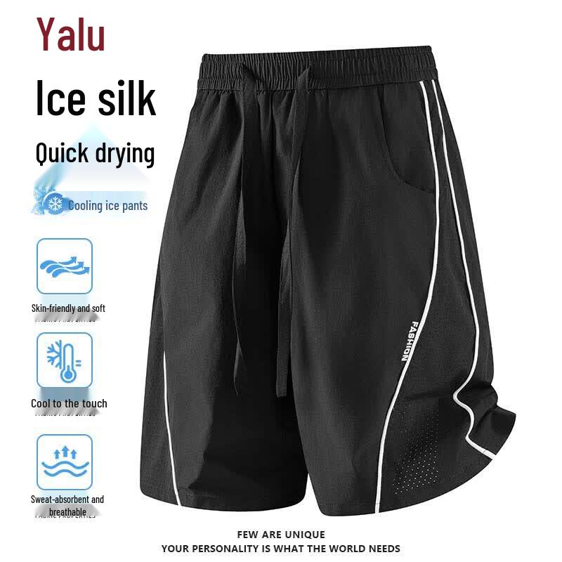 Yalu Men s Ice Silk Quick-Dry Mesh Casual Shorts XL
