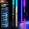 Interactive Color-Changing Light-Up Metal Laser Sword Toy for Performances