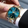JINSHIDUN Brand Watches Business Diamond Face Double Calendar Mechanical Watch Waterproof Business Men's Watch Men's Watch