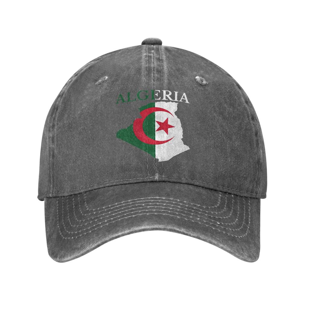 Baseball Cap Flag of Algeria  Summer Vintage Hip Hop Hats  Unisex Men Print Hunting Camping Sunscreen Snapback Cap