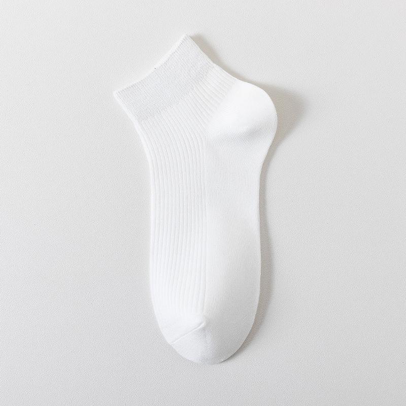 Summer Men's Solid-color Short Socks, Anti-odor and Anti-friction Casual Men's Socks, Breathable and Sweat-absorbing Socks