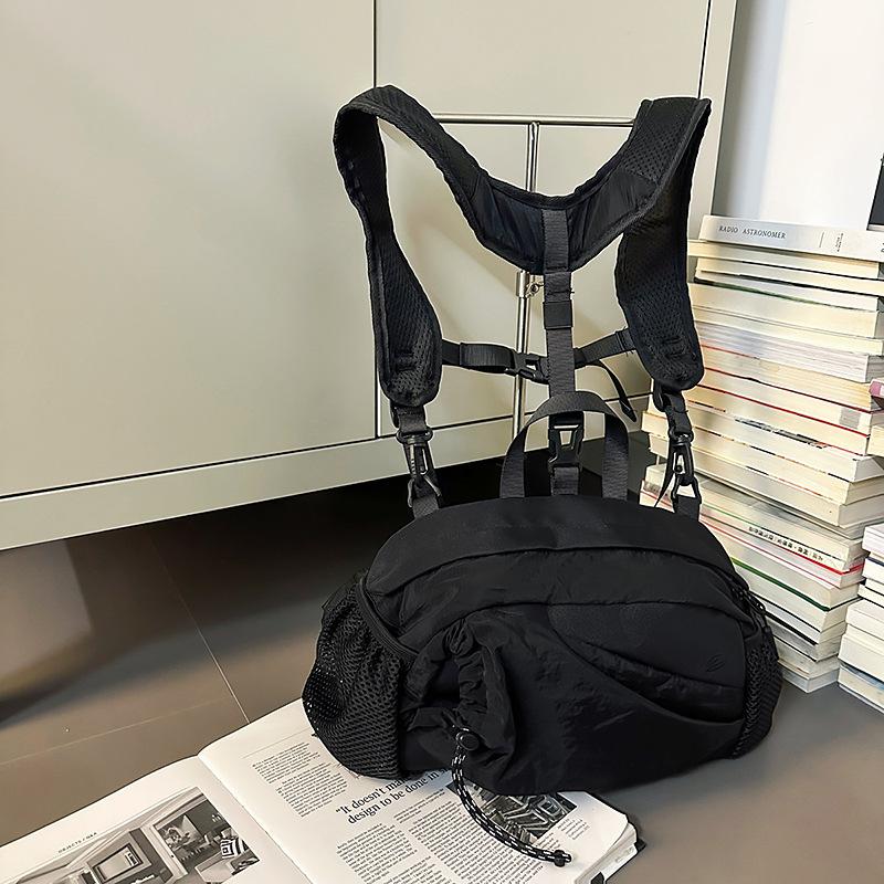 

Backpack Trend nylon bag Casual women s breast bag Crossbody travel backpack New shoulder bag чёрный