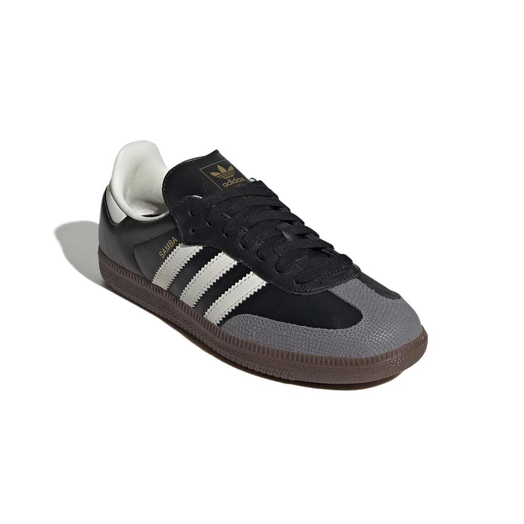 Adidas  Samba OG Black Off White Snakeskin Women Sneakers Core-Black Gold-Metallic JR8165