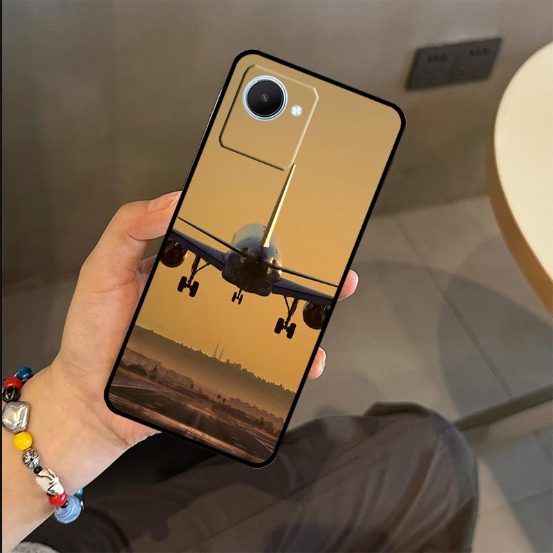 

Airplane Plane Aircraft Case For Realme C71 C75 C55 C51 C53 C25 C63 C61 C65 C67 GT6 GT7 Pro 11 12 13 14 15 Pro Plus Realme 15