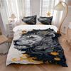 3pcs Lion Headscarf Duvet Cover Set, Soft Comfortable Duvet Cover,Guest Room (1*Duvet Cover + 2*Pillowcase, Without Core) Yy251104187