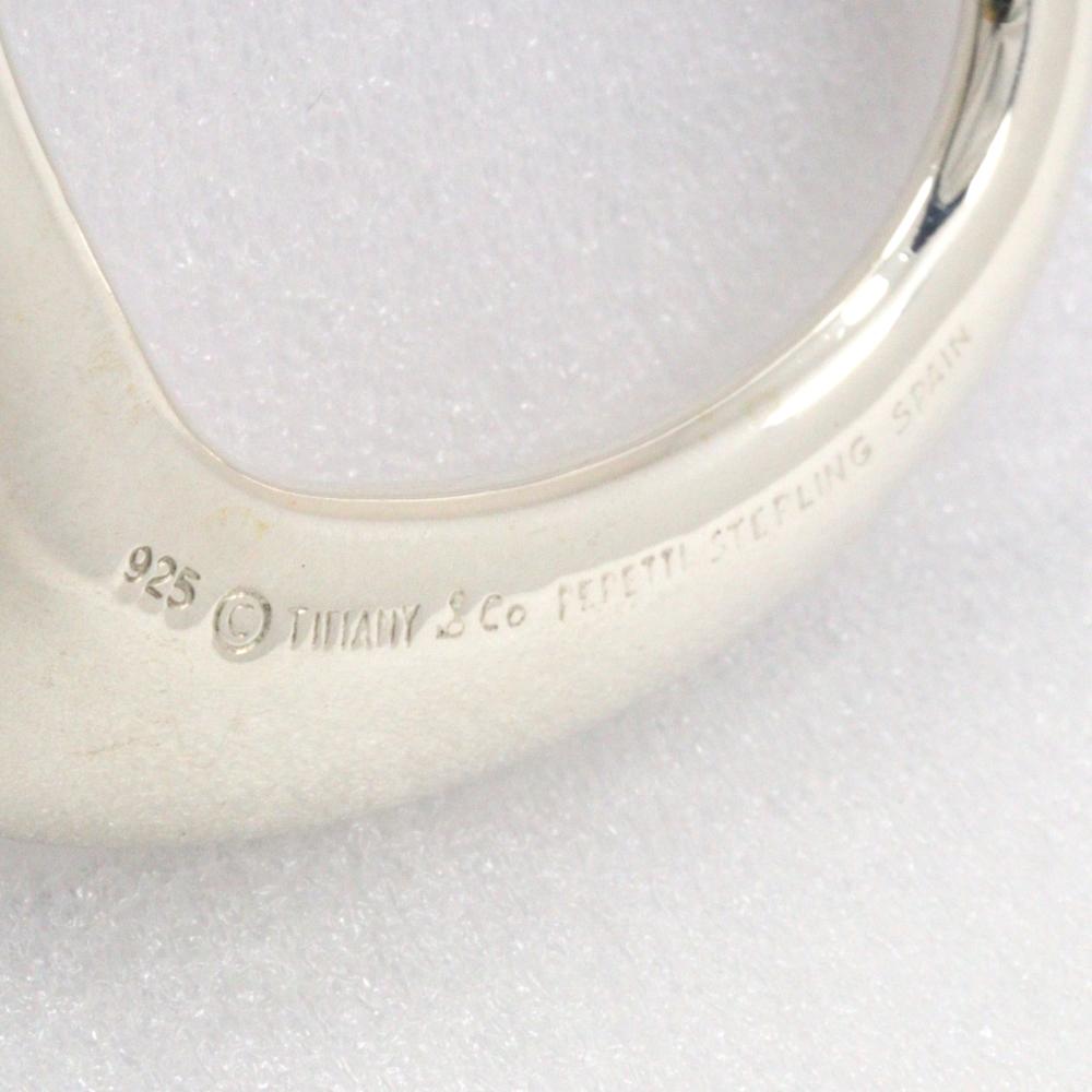 TIFFANY&Co. Open Heart Large Necklace Elsa Peretti Silver925 16.1g Women Used