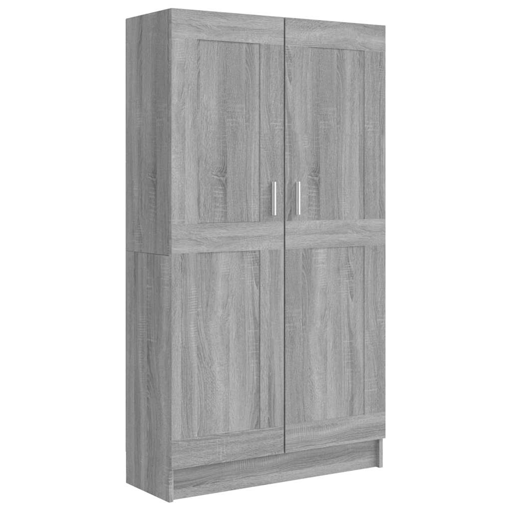 Vidaxl Bookshelf, Sonoma Oak Grey, 82.5X30.5X150 Cm