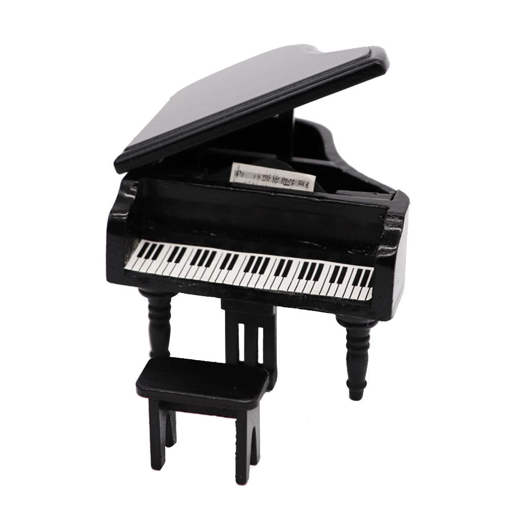 Miniature Realistic Grand Piano Simulate Pocket Piano Decoration Home Office Educational Display Tabletop Models Gift