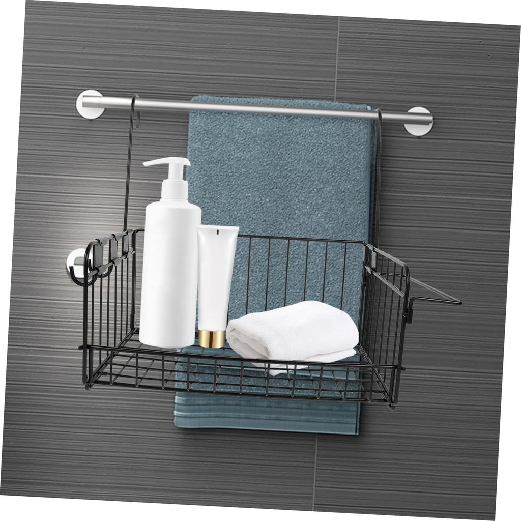 LEDMOMO Bathroom Hanging Basket, Wire Basket, Large Capacity, Steel, Rust-Resistant, for Bathroom, Kitchen, Washroom, Towels, Shampoo Bottles, Storage