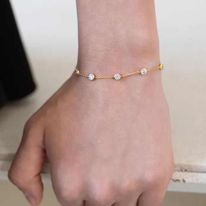 (Silver 925) Bezel Line Bracelet BR2301