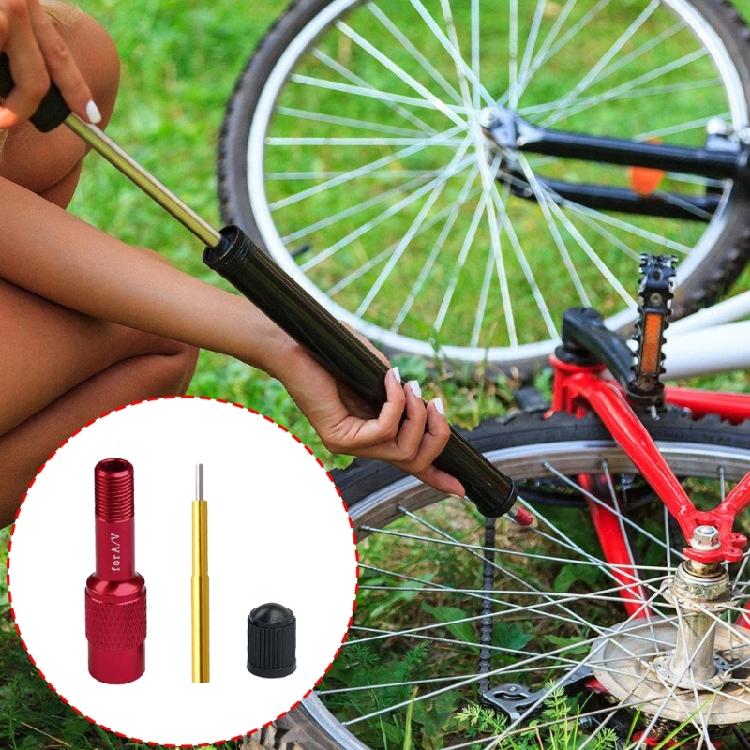 Portables Bike Tire Inflation Extenders Adapters Tyre Valves Extension Adapters for Convenient Tire Maintenances