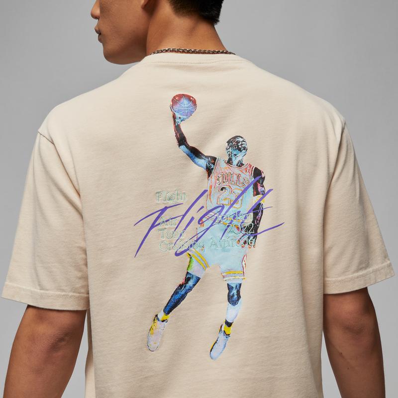 Jordan T Shirt Men's Beach White DM1445-126