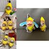 Cute And Soft 20cm Banana Cat Plush Keychain With Sound