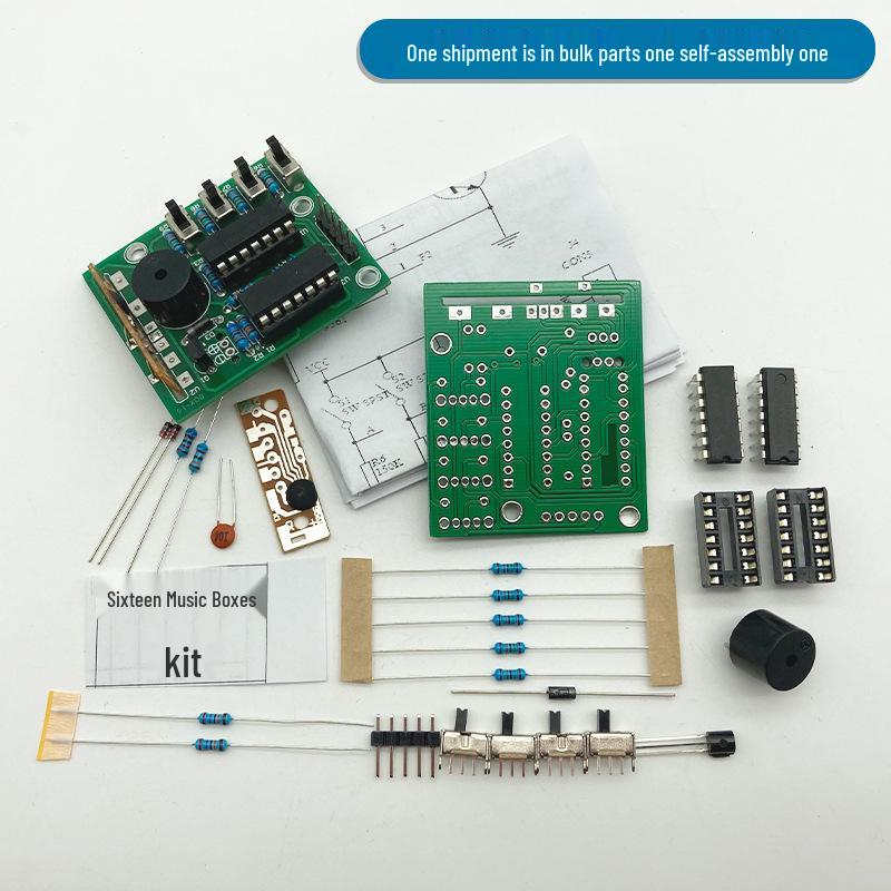 Sixteen Note DIY Electronic Music Box Kit