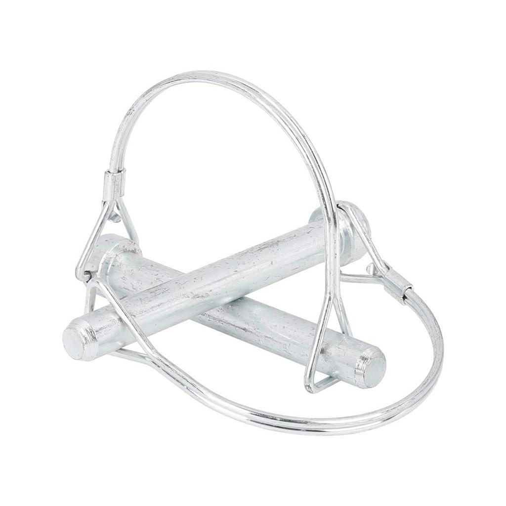 X AUTOHAUX Safety Coupler Pin Trailer Shaft Lock Pin Trailer Coupler Pin 80x10mm Arched D Shape Carbot 4 Pack