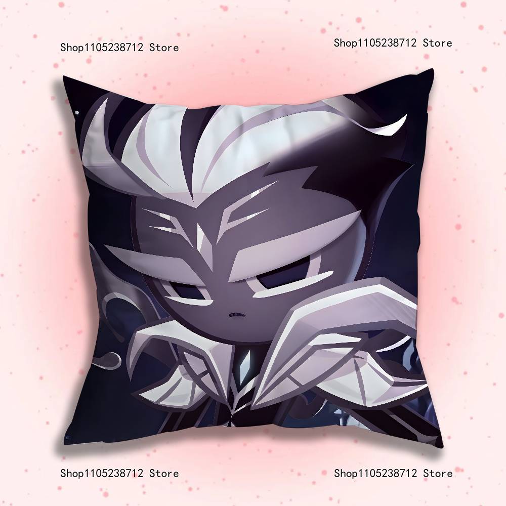 Funny Game Cute C-Cookies R-Runing Pillow Case Cute Anime Peripherals Bedroom Sofa Decorative Cushion Cover Soft Cushion Cover