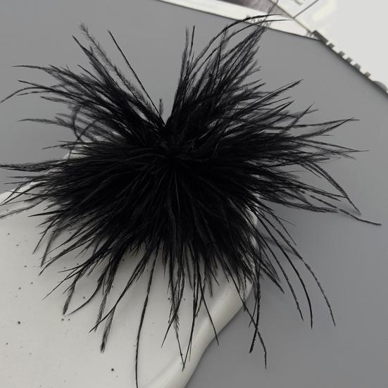 Spilla da Donna, con Fermaglio per Capelli Design Piuma Leggera Soffice, Spilla Multi-Uso Stile Elegante per Abiti Cappotti Camicie Accessori per Feste Nuziali