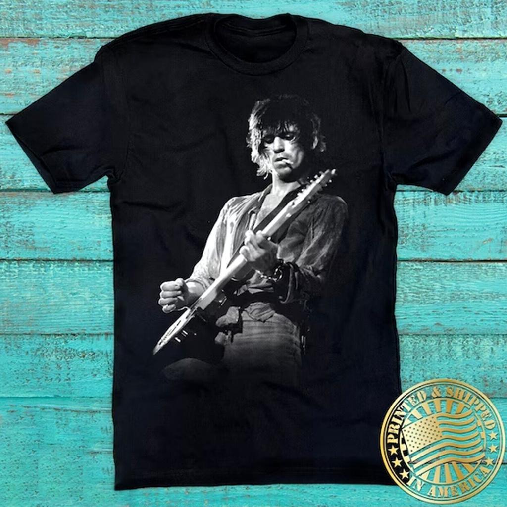 Maglietta Calda Keith Richards Firma Manica Corta Unisex Tutte le Taglie