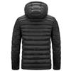 Autumn and Winter Men's Large Size Hooded Cotton-padded Jacket Lightweight Coat Cotton-padded Men