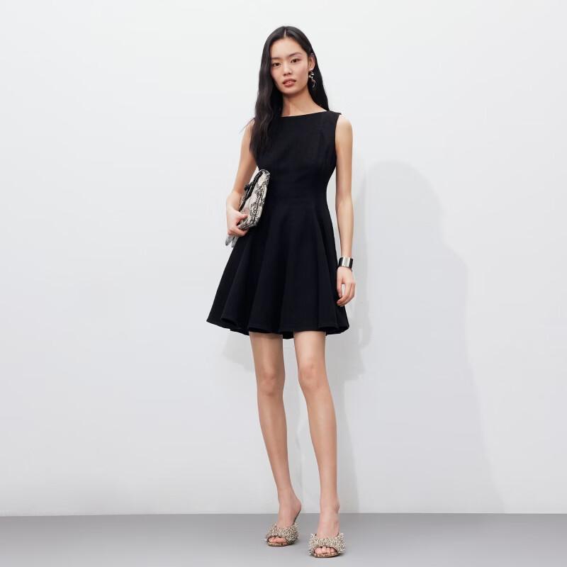 VEROMODA Women's Sleeveless French Style Denim A-line Dress