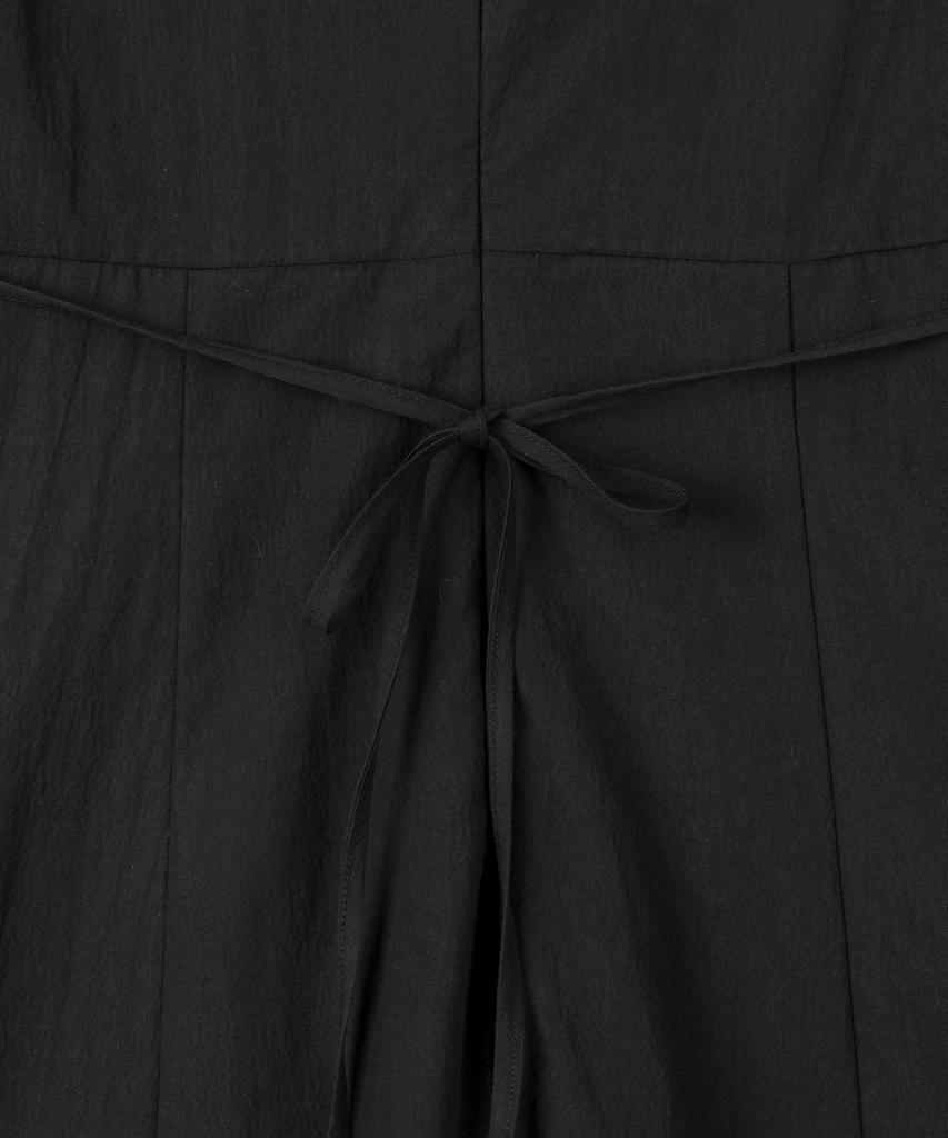 Basica Soft Wrap Cotton Dress (Black)