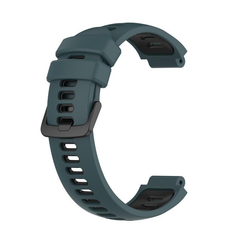 

Силиконовый ремешок для Garmin Forerunner 220/230/235/620/630 Ремешок Approach S20 S5 S6 Двухцветный силиконовый ремешок чёрный/темно-зеленого