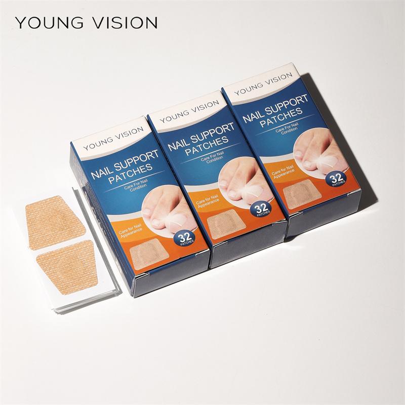 

Пластырь для ухода за ногтями ног Мягкая вставка для ногтей Серый патч для ухода за ногтями Восстанавливающий пластырь для ногтей 32pcs
