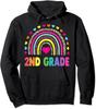 First Grade Rainbow Teacher Team 2nd Grade Squad Gift Unisex Hooded Sweatshirt